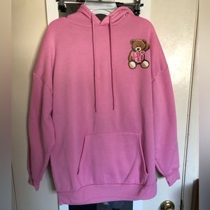 Pink Teddy Bear Hoodie 🎀🧸